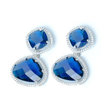 Load image into Gallery viewer, 1 Carat Emerald Earrings - vistoso.pk