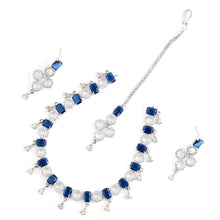 Load image into Gallery viewer, 1 Carat White Gold Sapphire Set - vistoso.pk