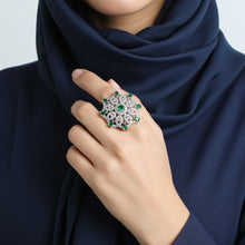 Load image into Gallery viewer, 1 Ct Firefly Bridal Ring (Green) - vistoso.pk