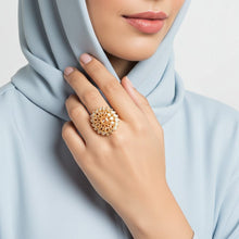 Load image into Gallery viewer, 1 Ct Midnight Flower Bridal Ring - vistoso.pk