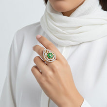 Load image into Gallery viewer, 1 Ct Pearl Bridal Ring - vistoso.pk