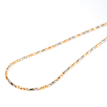 Load image into Gallery viewer, Two-Tone gold rope chain (18 inch)