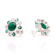 Load image into Gallery viewer, 925 Silver Tops Green (13mm) - vistoso.pk