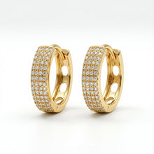 Load image into Gallery viewer, Gold Hoop Earrings (18mm)