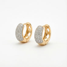 Load image into Gallery viewer, Gold Huggie Hoop Earrings (14mm)