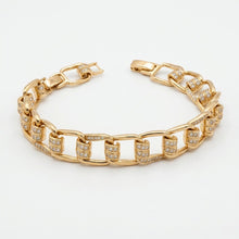 Load image into Gallery viewer, Baguette Link Diamond Bracelet