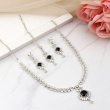 Load image into Gallery viewer, Black 1 Carat Zircon Rain Drop Set - vistoso.pk