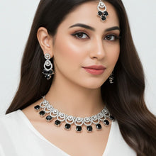 Load image into Gallery viewer, Black Stone Aristocratic Bridal Set - vistoso.pk