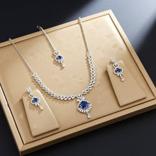 Load image into Gallery viewer, Blue 1 Carat Zircon Rain Drop Set - vistoso.pk