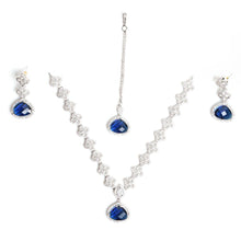 Load image into Gallery viewer, Blue Natural Floral Bridal Set - vistoso.pk