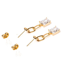 Load image into Gallery viewer, Cleto Diamond Drop Earring (28mm) - vistoso.pk