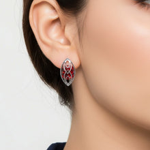 Load image into Gallery viewer, Diamond Encrusted Studs (22mm) - vistoso.pk