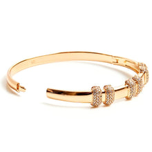 Load image into Gallery viewer, Diamond Hinged Bangle (Copper) - vistoso.pk