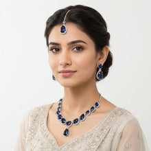 Load image into Gallery viewer, Blue Stone Diana Bridal Set