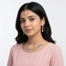 Load image into Gallery viewer, Tea-Pink Waterdrop Necklace Set