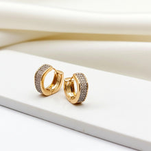 Load image into Gallery viewer, Diamond Encrusted Earrings (18mm)