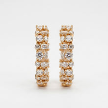 Load image into Gallery viewer, Sapphire Baguette Earring (26mm)