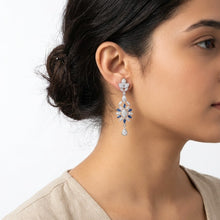 Load image into Gallery viewer, 1 Carat Blue Pearl Earring (48mm)