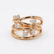 Load image into Gallery viewer, Amora Diamond Cut Ring