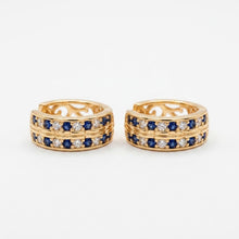 Load image into Gallery viewer, Blue Beverley Earring (16mm)