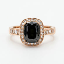 Load image into Gallery viewer, Black SAPPHIRE RING