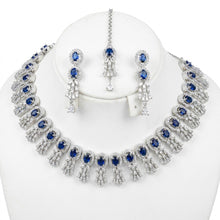 Load image into Gallery viewer, Blue Sapphire Constellation Bridal Set (1 carat)