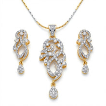 Load image into Gallery viewer, Two Tone Daffodil Necklace Set