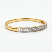 Load image into Gallery viewer, Two-Tone Diamond Dream Copper Bangle