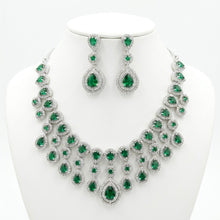 Load image into Gallery viewer, Green Pyramid Bridal Set