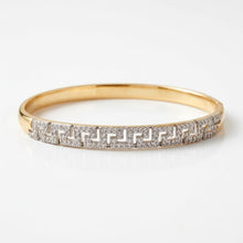 Load image into Gallery viewer, Two-Tone Diamond Dream Copper Bangle