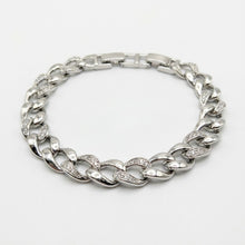 Load image into Gallery viewer, Silver Baguette Bracelet
