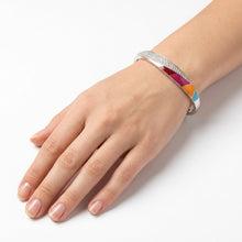 Load image into Gallery viewer, Diamond Studded Silver Bangle