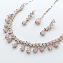 Load image into Gallery viewer, Tea-Pink Waterdrop Necklace Set