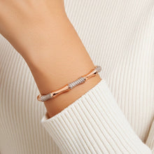 Load image into Gallery viewer, Elegant Diamond Bone Bangle - vistoso.pk