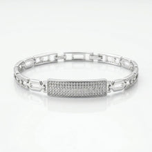Load image into Gallery viewer, Silver Oblong Bracelet