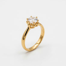 Load image into Gallery viewer, Sleek Solitaire Round Cut Ring