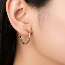 Load image into Gallery viewer, Gold Twisted Earrings (Copper) - vistoso.pk