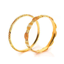 Load image into Gallery viewer, INTRICATE GOLD PLATED BANGLE SET - vistoso.pk