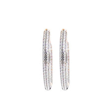 Load image into Gallery viewer, Large Diamond Hoop Earrings - vistoso.pk