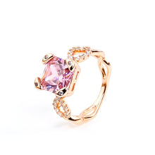 Load image into Gallery viewer, Pink Sapphire Ring (Brass) - vistoso.pk