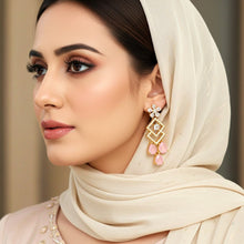 Load image into Gallery viewer, Pink Thunder Rain Drop 1 Ct Earring - vistoso.pk