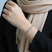 Load image into Gallery viewer, Platinum Emarald Bracelet (Brass) - vistoso.pk