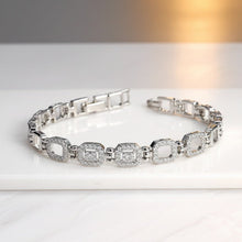 Load image into Gallery viewer, Platinum Emarald Bracelet (Brass) - vistoso.pk