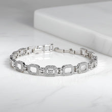 Load image into Gallery viewer, Platinum Emarald Bracelet (Brass) - vistoso.pk