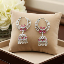 Load image into Gallery viewer, Red 1 Carat Chandelier Jhumka - vistoso.pk