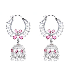 Load image into Gallery viewer, Red 1 Carat Chandelier Jhumka - vistoso.pk