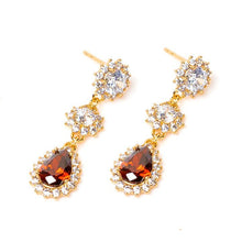 Load image into Gallery viewer, Red Quartz Earring (33mm) - vistoso.pk