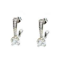 Load image into Gallery viewer, Silver Pearl Earring (20mm) - vistoso.pk