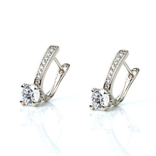 Load image into Gallery viewer, Silver Pearl Earring (20mm) - vistoso.pk