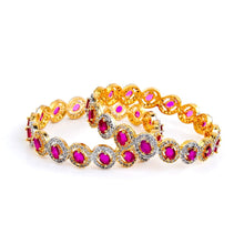 Load image into Gallery viewer, Solar Flare 1 Carat Bangles (Pair) - vistoso.pk